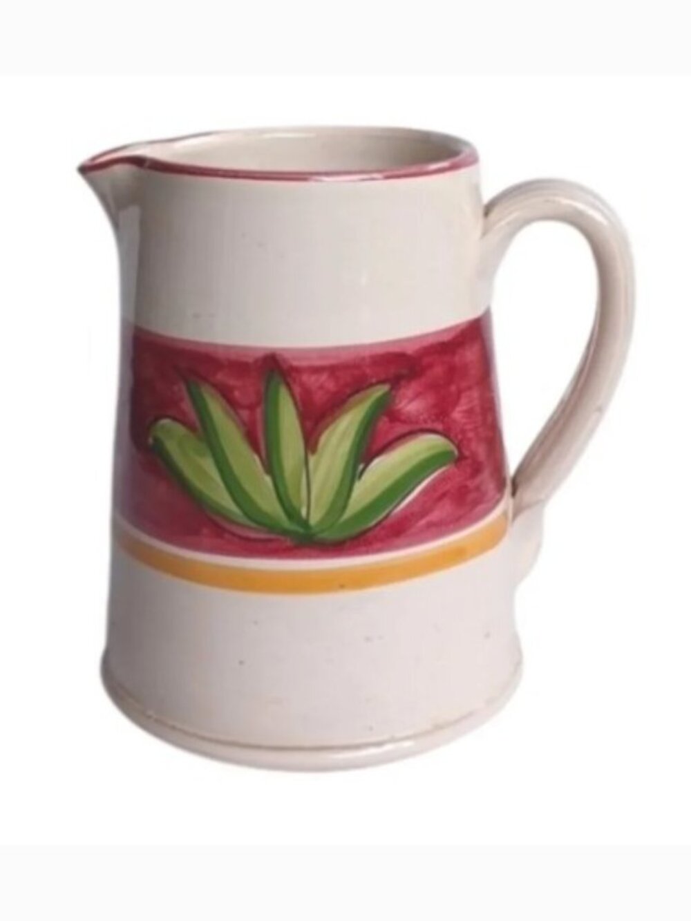 Lamas Italy Mid Century Modern Farmhouse Botanical Ceramic Jug